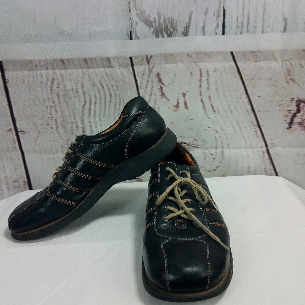 Nunn Bush NXXT Black Leather Gel Sport GS Shoes